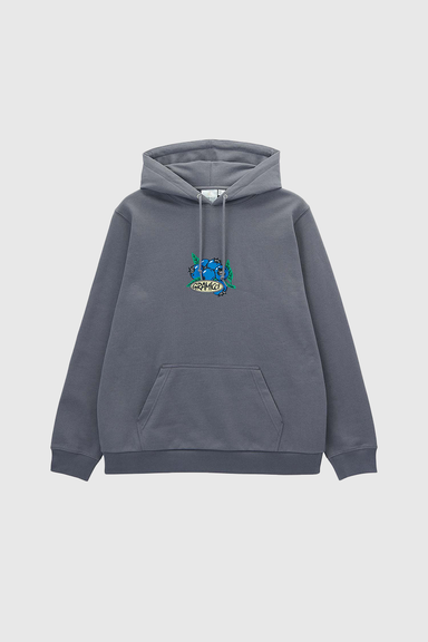 Blueberry Hooded Sweatshirt - Charcoal
