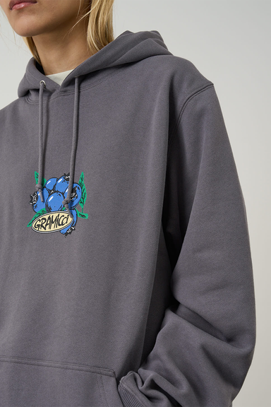Blueberry Hooded Sweatshirt - Charcoal