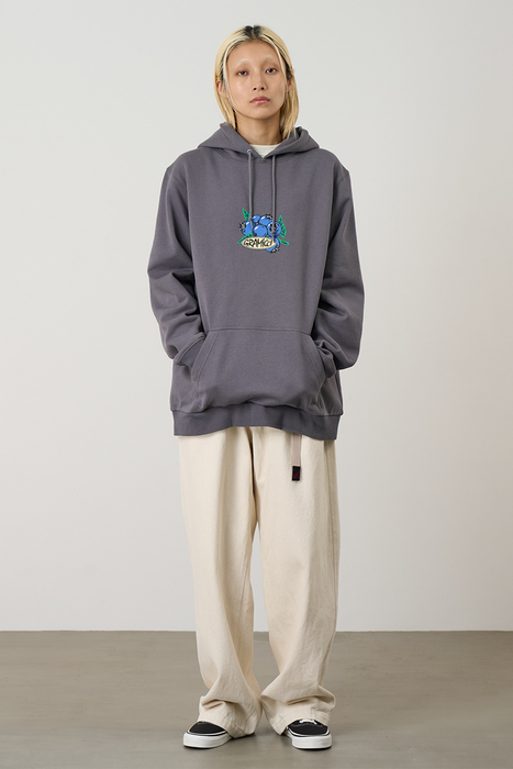 Blueberry Hooded Sweatshirt - Charcoal
