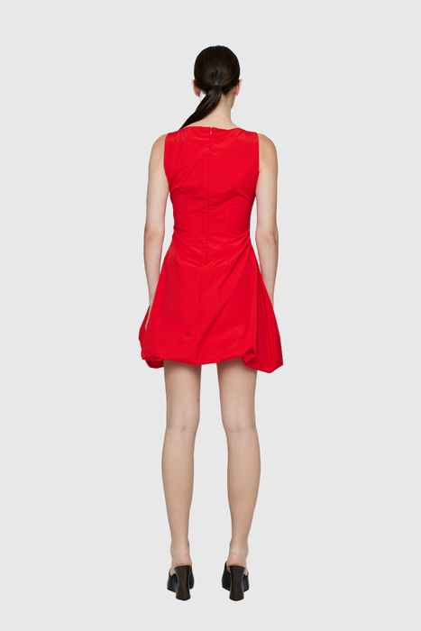 Bobble Mini Dress - Red