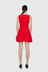 Bobble Mini Dress - Red