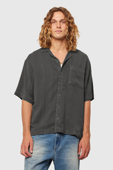 Bowler Heavy Weave Shirt - Washed Black