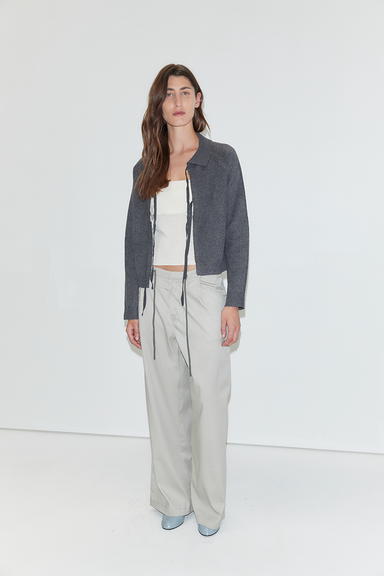 Box Cardigan - Charcoal