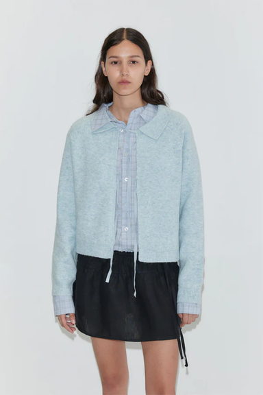 Box Cardigan - Young Blue