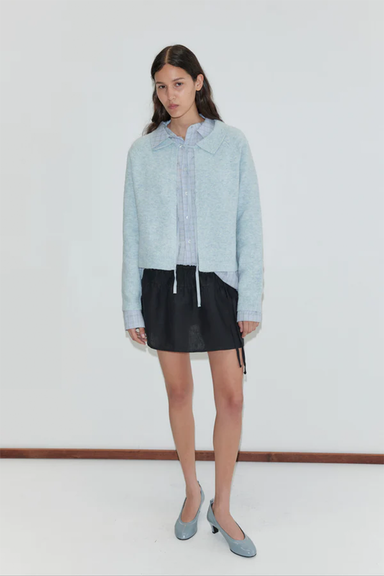 Box Cardigan - Young Blue