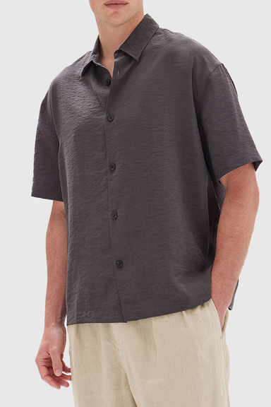 Brook Short Sleeve Shirt - Washed Black