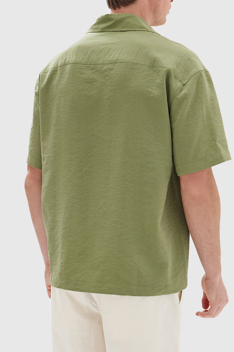 Brook Silk Short Sleeve Shirt - Pandan