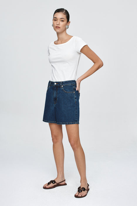 Classic Jean Short - Classic Blue