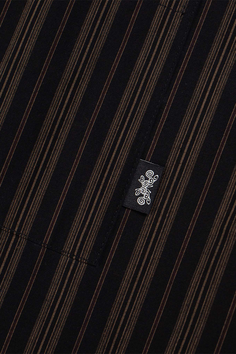 Raw Stripe Shirt - Black