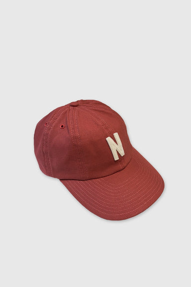 Light Canvas Felt N 8 Panel Cap - Cowhide
