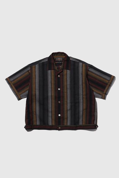 Cabana Boy Shirt Ombre Stripe - Black Stripe