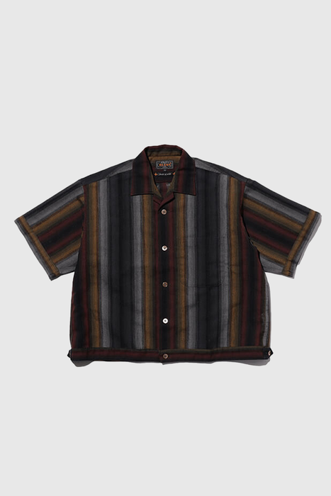 Cabana Boy Shirt Ombre Stripe - Black Stripe