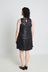 Capulet Dress - Black Chevron