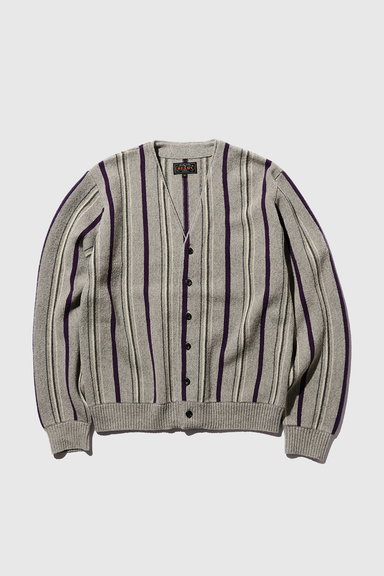 Cardigan Stripe 12G - Grey