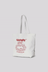 Canvas Graphic Tote - Fast Food Print, White / Samba