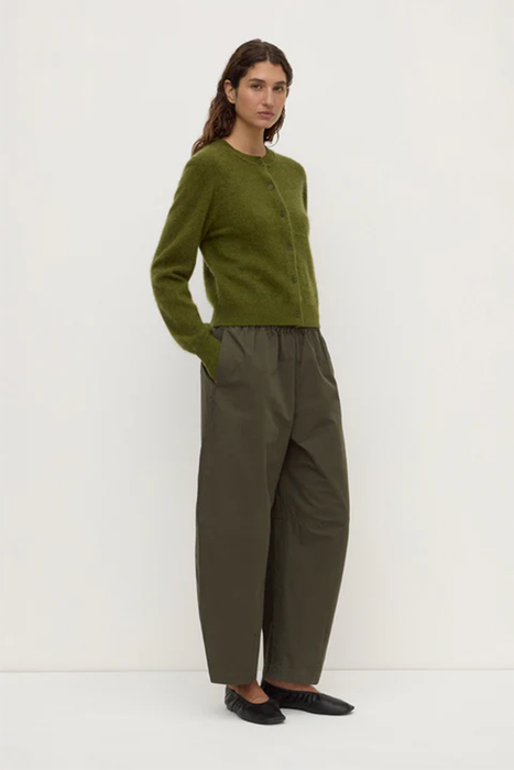 Carina Merino Wool Long Sleeve Cardigan - Grove