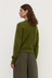 Carina Merino Wool Long Sleeve Cardigan - Grove