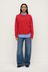 Carter Brushed Wool Sweater - Flame