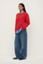 Carter Brushed Wool Sweater - Flame