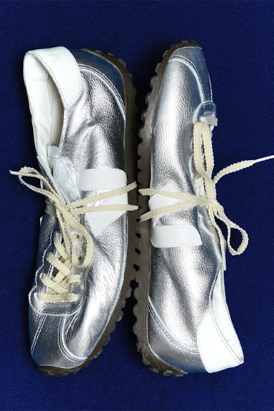 Cateyes Leather - Silver / White