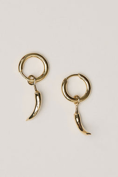 Chilli Charm Earrings - Gold Plated