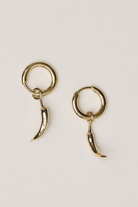Chilli Charm Earrings - Gold Plated