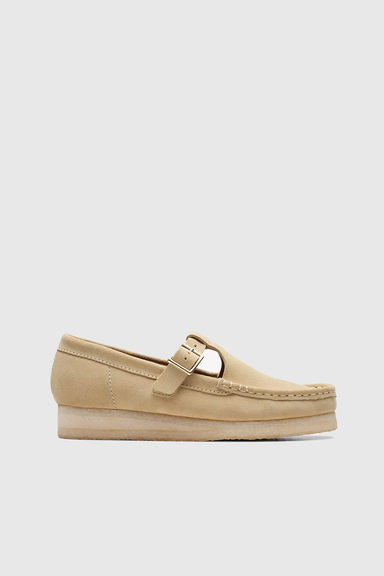 Womens Wallabee T-Bar - Maple Suede