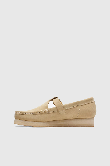 Womens Wallabee T-Bar - Maple Suede