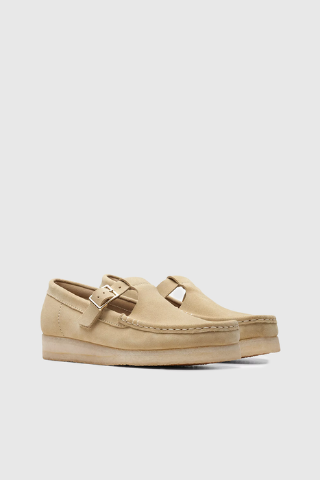 Womens Wallabee T-Bar - Maple Suede