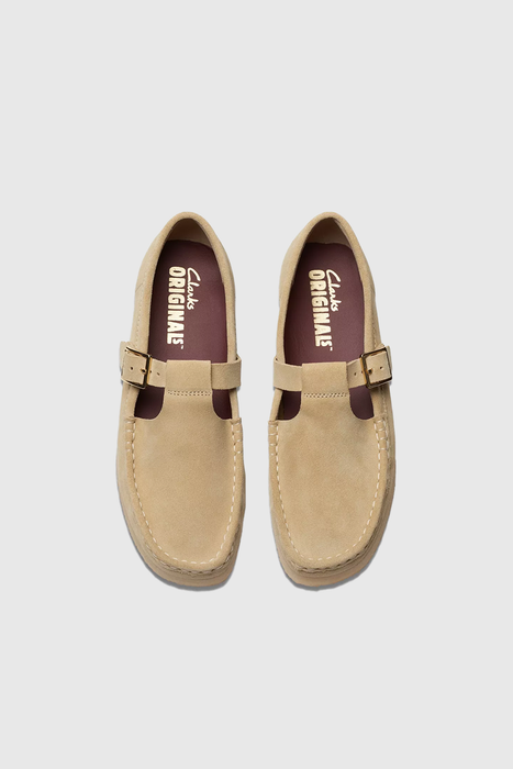 Womens Wallabee T-Bar - Maple Suede