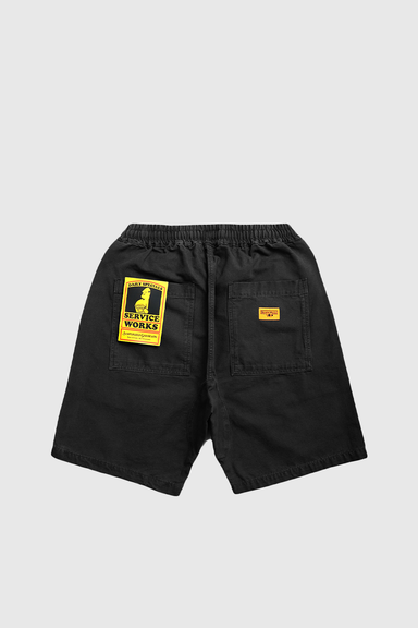 Classic Canvas Chef Shorts - Black