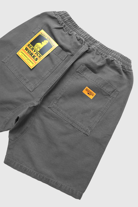 Classic Canvas Chef Shorts - Grey