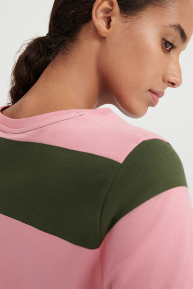 Classic Tee - Begonia Stripe