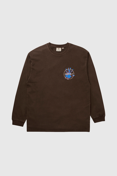 Climber's Hand L/S Tee - Pigment Brown