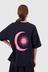 Come With Us Tee - Navy / Fluro Pink