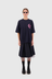 Come With Us Tee - Navy / Fluro Pink