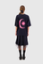 Come With Us Tee - Navy / Fluro Pink