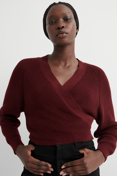 Composure Cardigan - Maroon