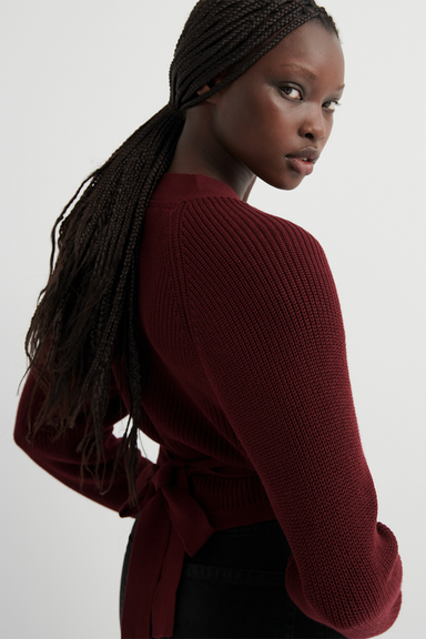 Composure Cardigan - Maroon