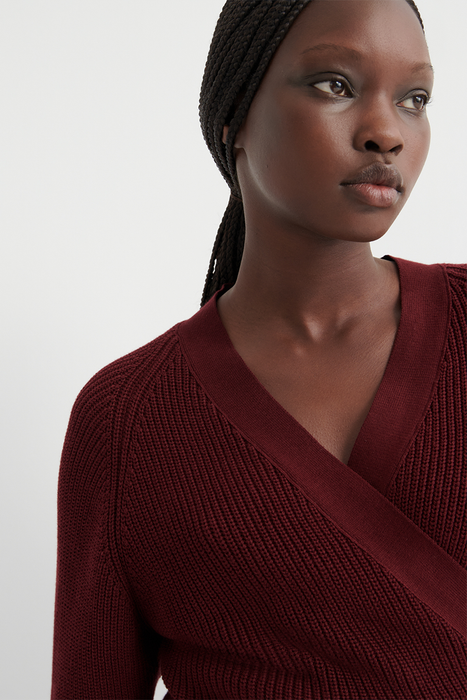 Composure Cardigan - Maroon