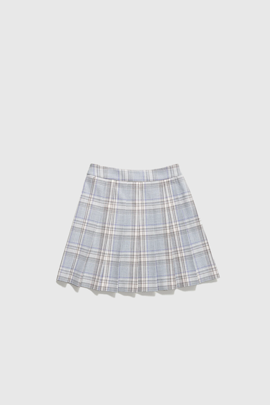 Context Pleated Skirt - Plaid