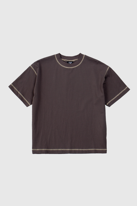 Contrast Tee - Charcoal