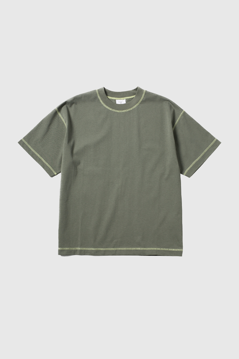 Contrast Tee - Sage