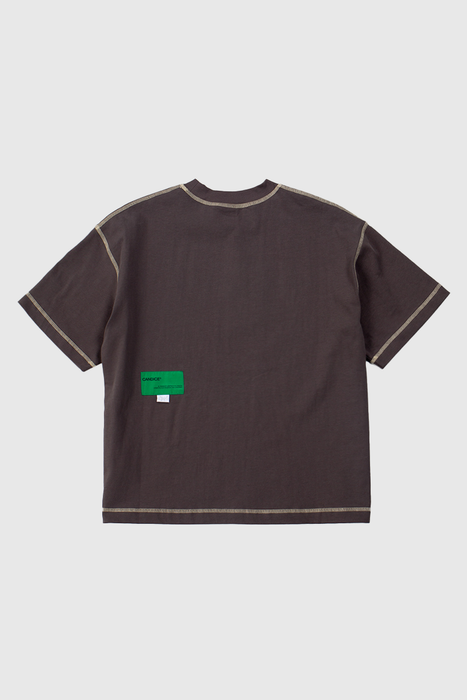 Contrast Tee - Charcoal