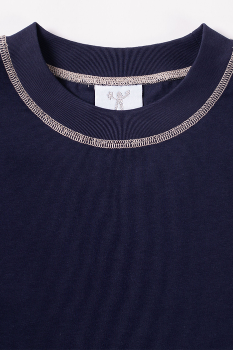 Contrast Tee - Navy