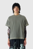Contrast Tee - Sage