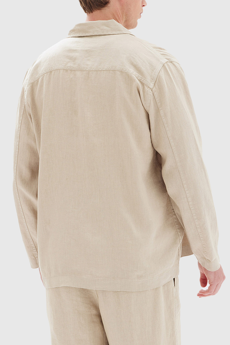 Corby Linen Chore Jacket - Clay