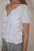 Crinkle Top - Powder Blue Stripe
