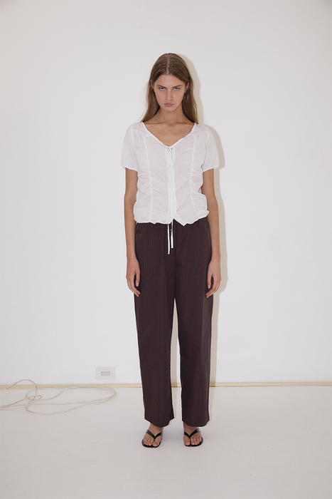 Crinkle Top - White