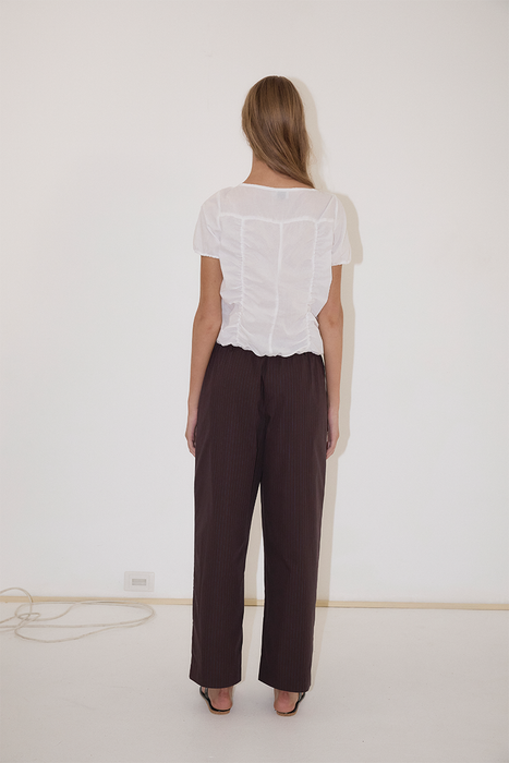 Crinkle Top - White